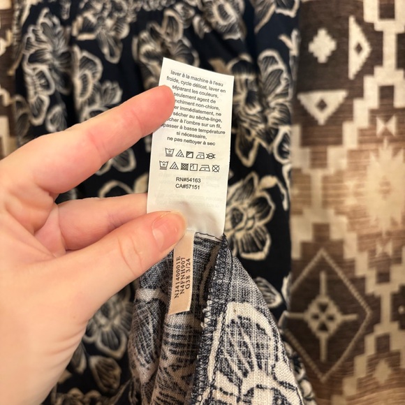 Women’s Nautica Smocked Printed Midi Skirt, Size Large, Cotton / Viscose Blend - Picture 12 of 14